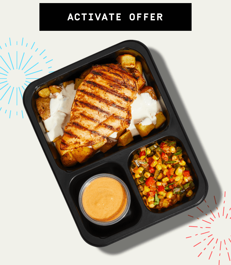 You're at the front of the line for red, white, and blue savings. Get a head start on energizing your summer with America's #1 Ready-to-Eat Meal Kit