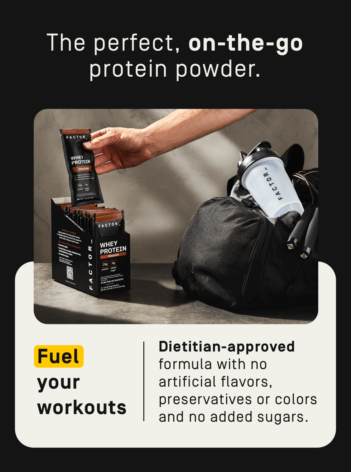 The perfect, on-the-go protein powder