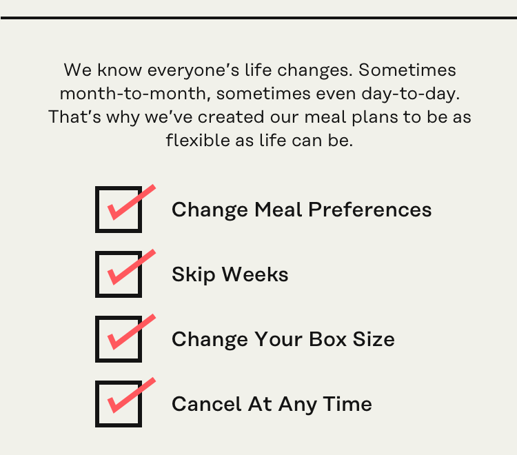 A meal plan as flexible as life can be