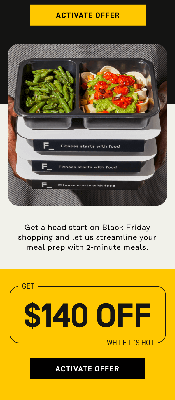 Let us streamline your meal prep with 2-minute meals $140 Off | Activate Offer