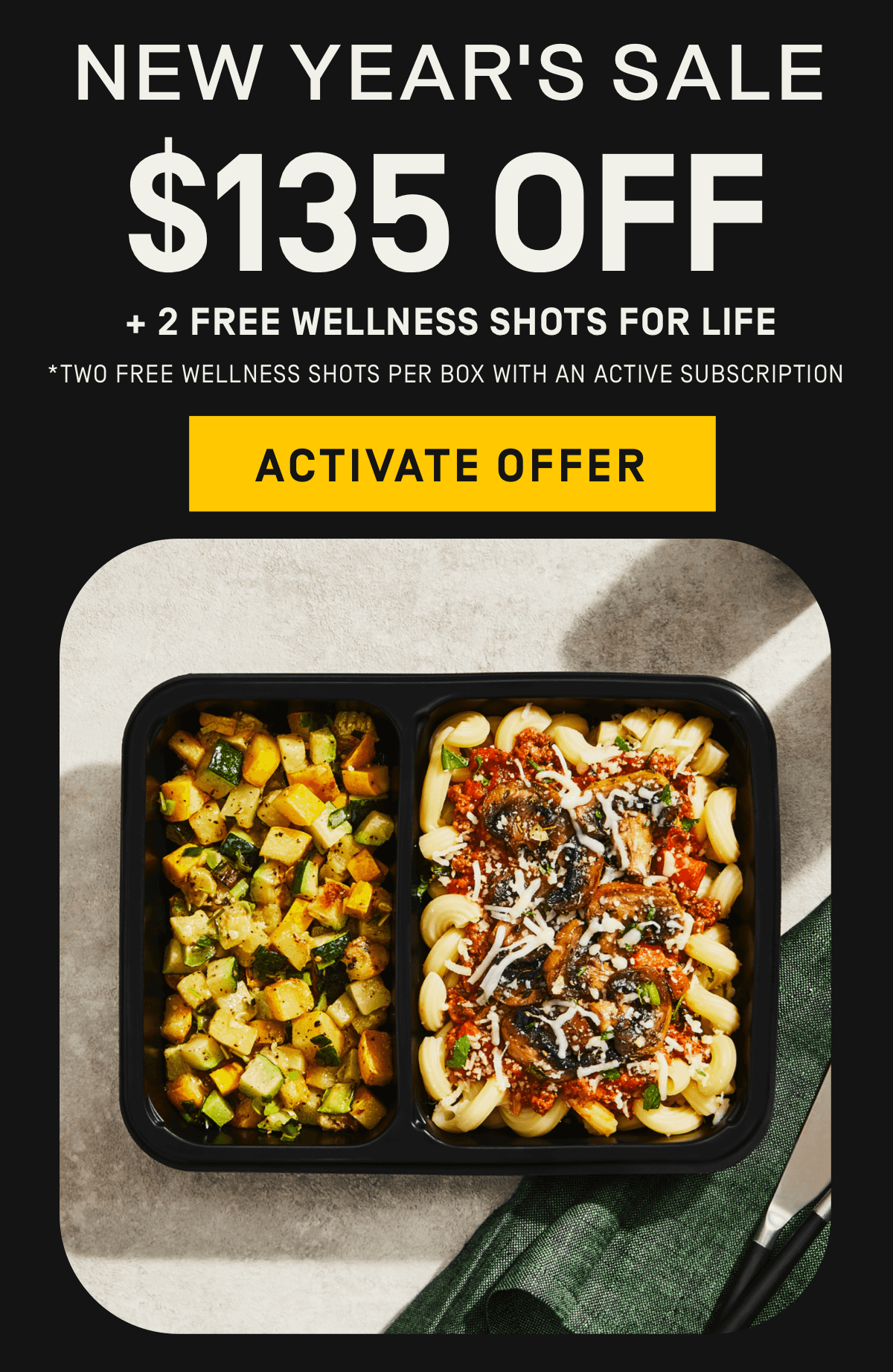 New Year's Sale $135 OFF + Free Wellness Shots for Life* [Two free wellness shots per box with an active subscription]