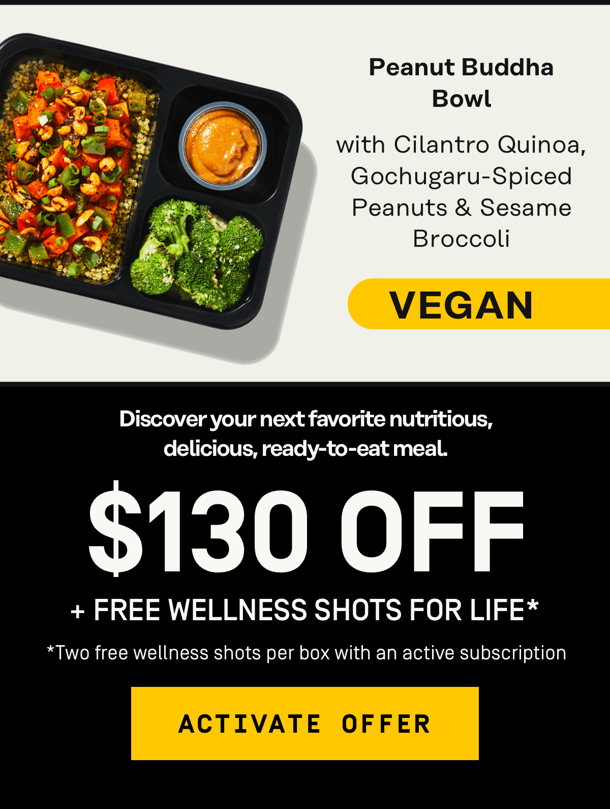 $130 OFF + Free Wellness Shots for Life | Activate Offer