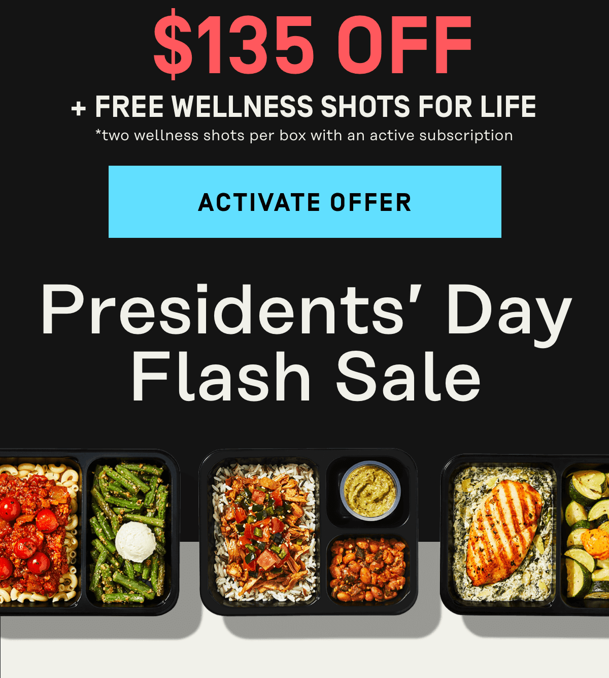 Presidents' Day Flash Sale $135 Off + Free Wellness Shots for Life | Activate Offer