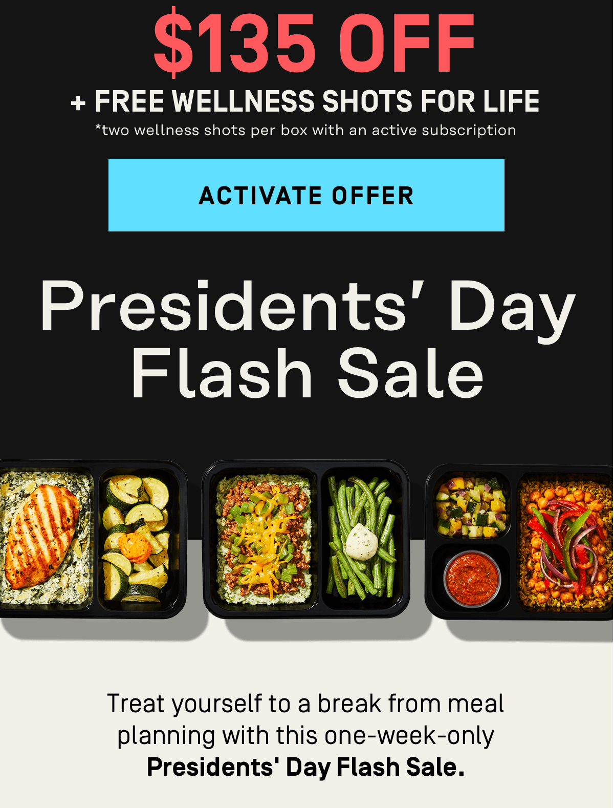 Presidents' Day Flash Sale $135 Off + Free Wellness Shots for Life | Activate Offer