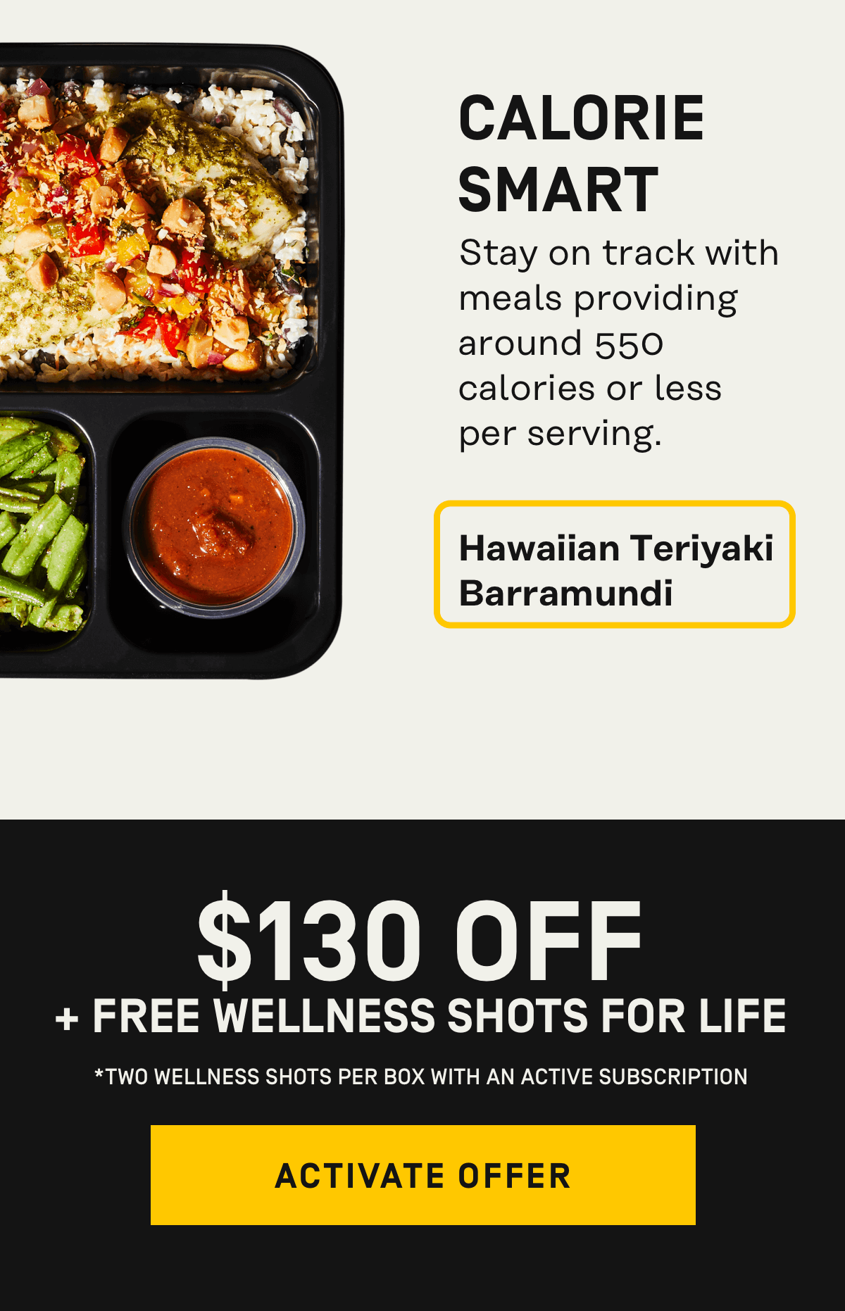 $130 Off + Free Wellnes Shots for Life | Activate Offer