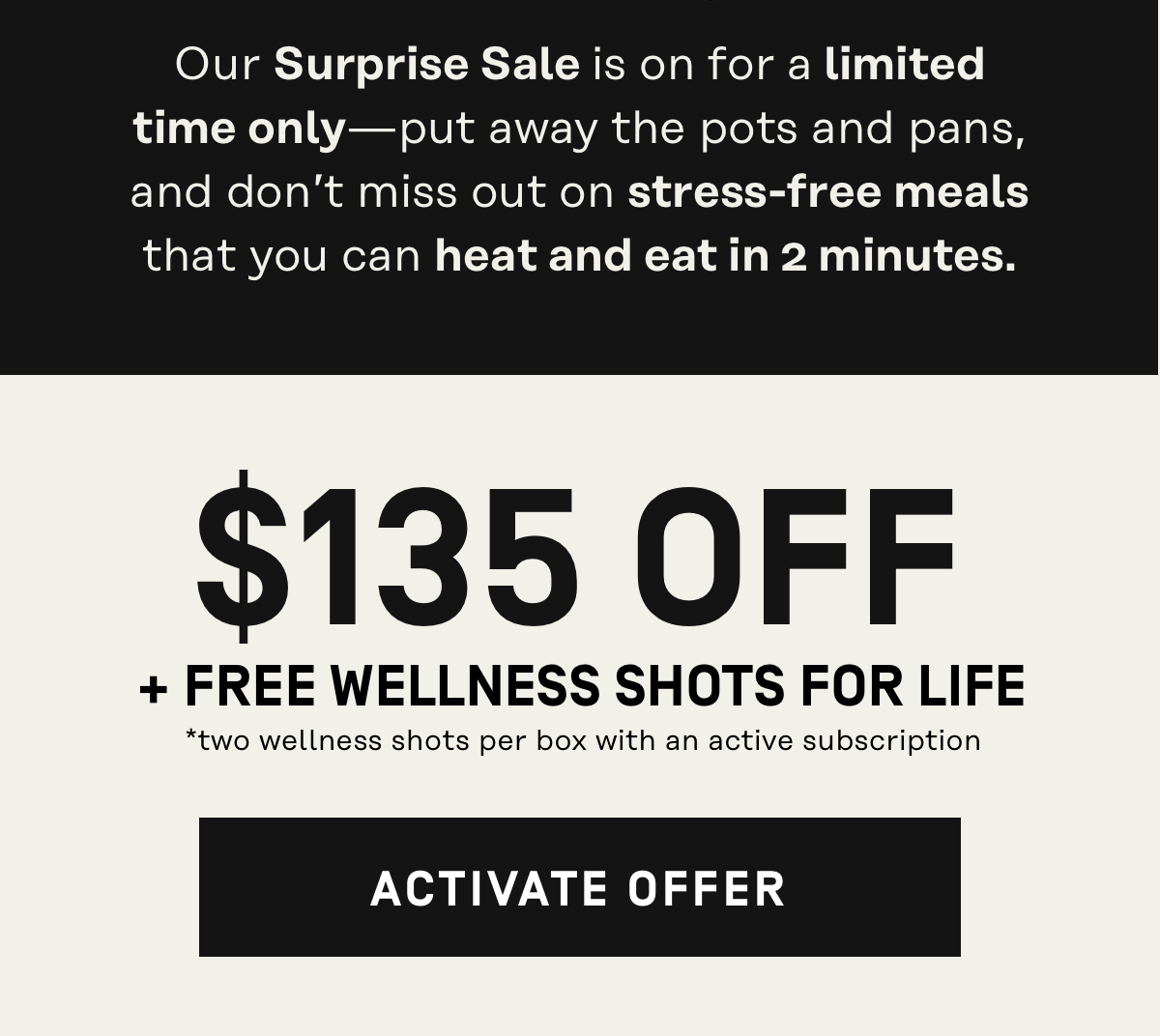 $135 Off + Free Wellnes Shots for Life | Activate Offer
