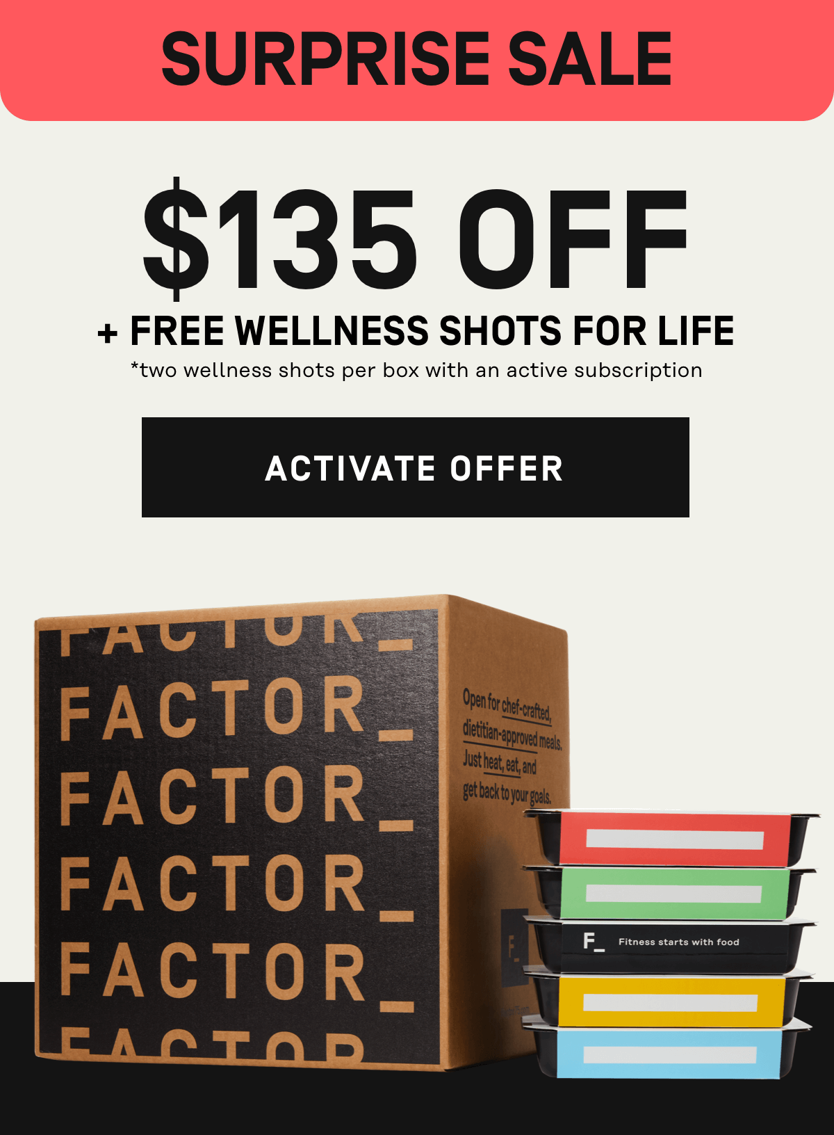 Surprise Sale! $135 Off + Free Wellness Shots for Life | Activate Offer