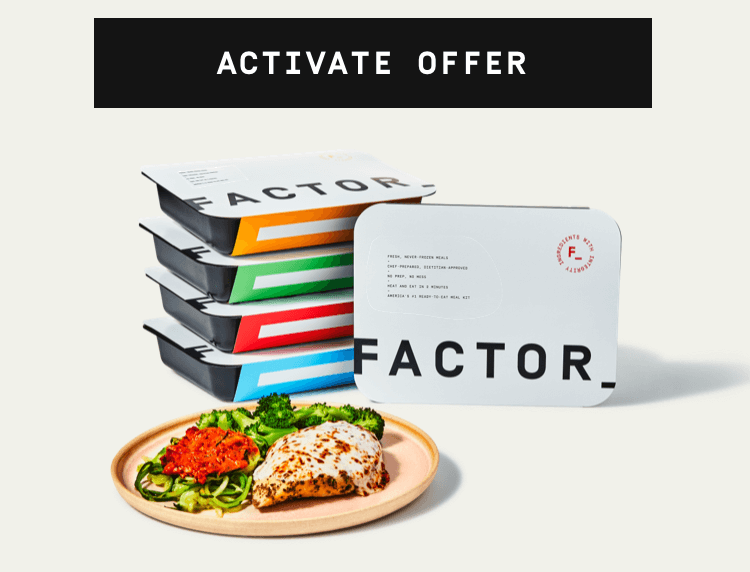 Factor makes eating well easy, with fully prepped meals to serve in minutes. No more iffy leftovers. No more last-minute takeout