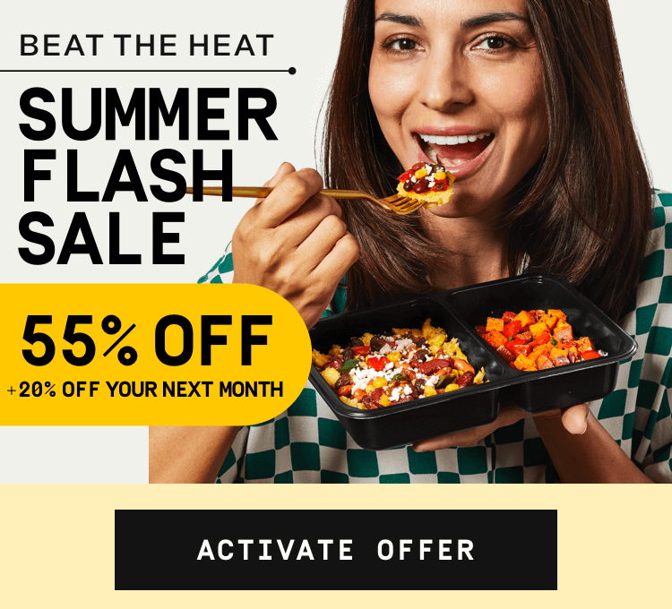 Beat the heat SUMMER FLASH SALE - 55% Off + 20% Off Your Next Month