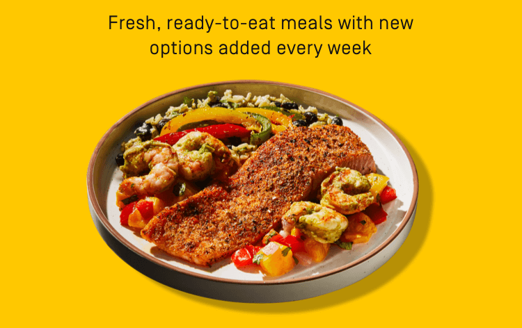 Fresh, ready-to-eat meals with new options added every week