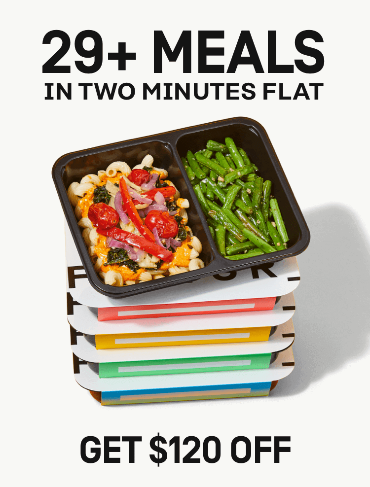 29+ meals in two minutes flat