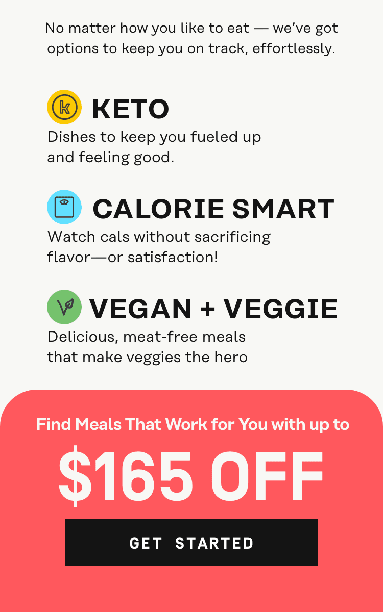 Keto, Calorie Smart, Vegan + Veggie - Up to $165 Off