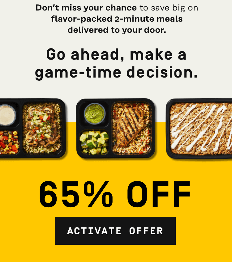 Don't miss your chance to save big on flavor-packed 2-minute meals - 65% OFF | Activate Offer