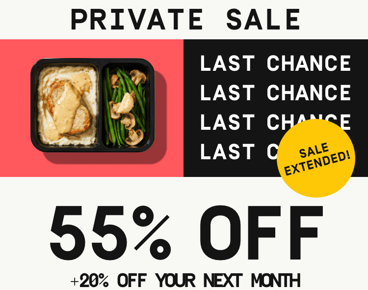 Private Sale (last chance) 55% OFF + 20% OFF your next month | Activate Offer