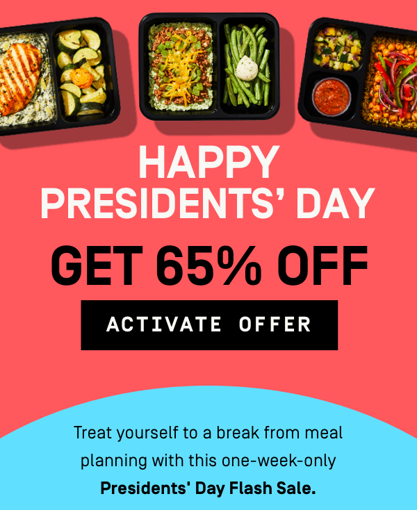 Happy Presidents' Day with Factor! Get 65% OFF | Activate Offer